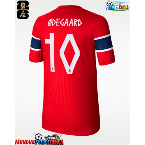 Camiseta Noruega Martin Odegaard #10 Primera Equipación Replica Mundial 2026 mangas cortas